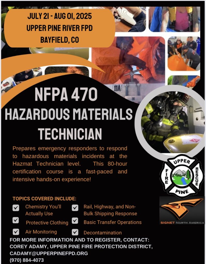 NFPA 470 Hazardous Materials Technician